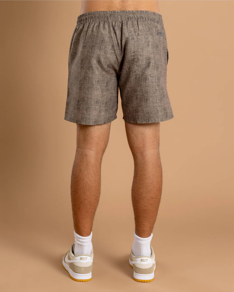 Lucid Encrypted Elastic Waist Shorts for Mens