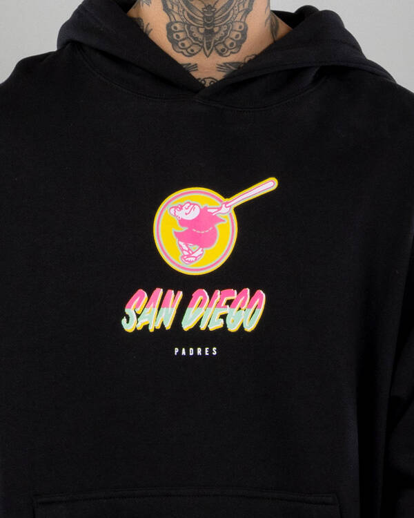 Majestic San Diego Padres Logo Patch Hoodie for Mens