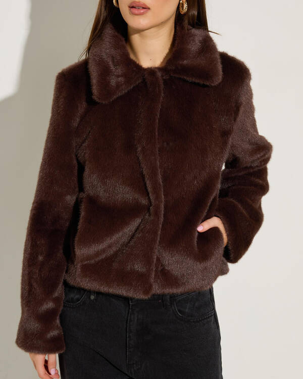 Ava And Ever Coco Faux Fur Jacket for Womens