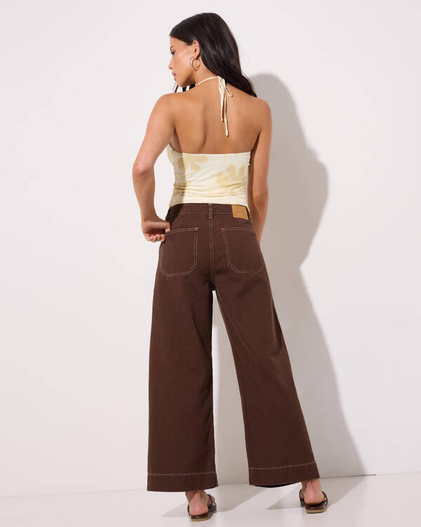 DESU Leigh Wide Leg Cropped Jeans for Womens