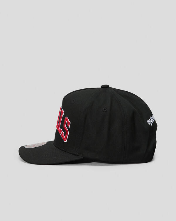 Mitchell & Ness Chicago Bulls Wordmark Snapback Cap for Mens