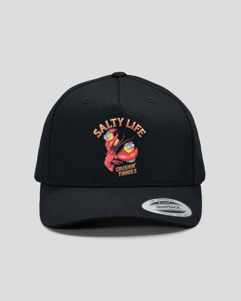 Salty Life Crushin' Tinnies Snapback Cap for Mens