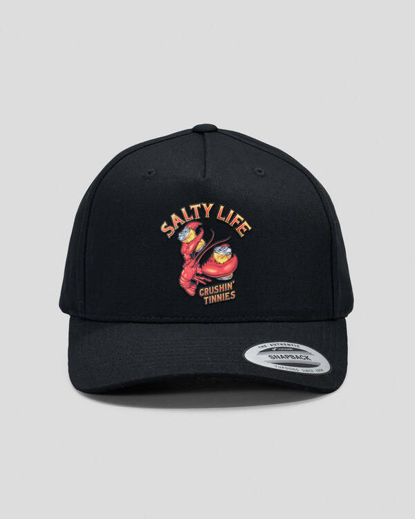 Salty Life Crushin' Tinnies Snapback Cap for Mens