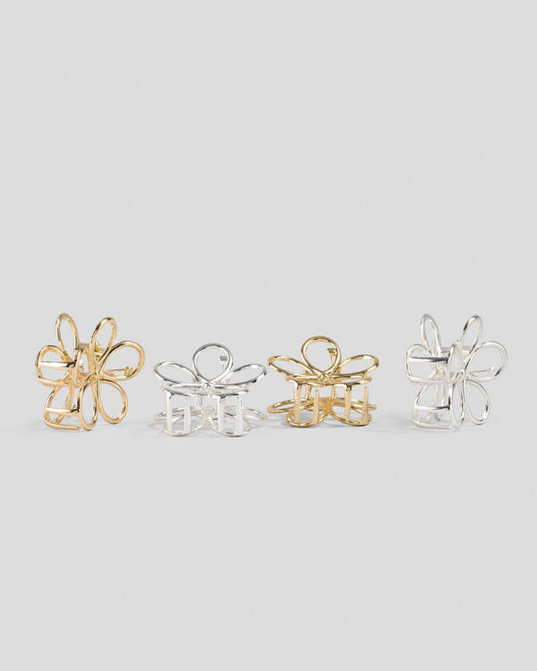 Karyn In LA Baby Jordy Flower Hair Claw Clip Pack for Womens
