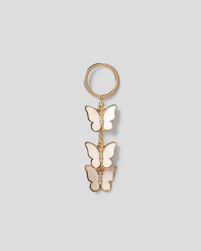 Karyn In LA Monarch Butterfly Keyring for Womens