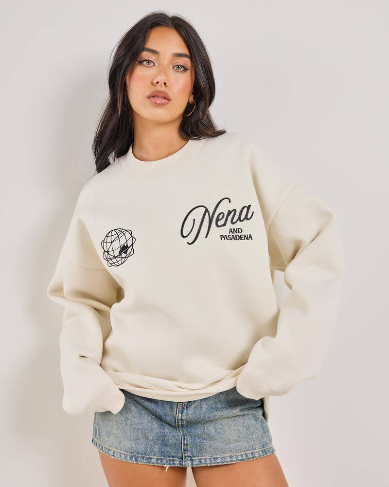 Nena & Pasadena Treaty Box Fit Sweatshirt for Womens