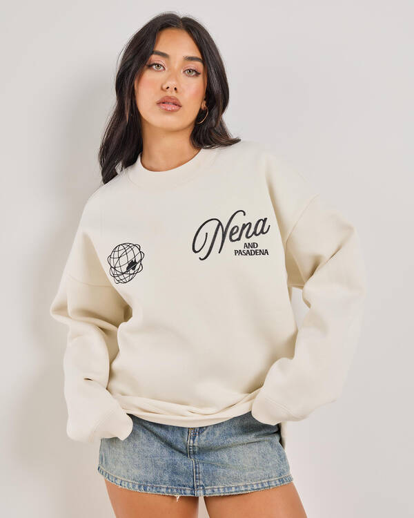 Nena & Pasadena Treaty Box Fit Sweatshirt for Womens