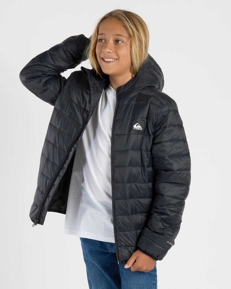 Quiksilver Boys' Scaly Youth Hooded Puffer Jacket for Mens
