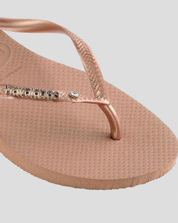 Havaianas Slim Metal Crystal Thongs for Womens