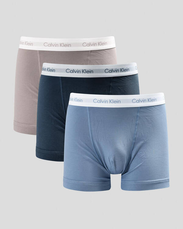 Calvin Klein Cotton Stretch Trunks 3 Pack for Mens