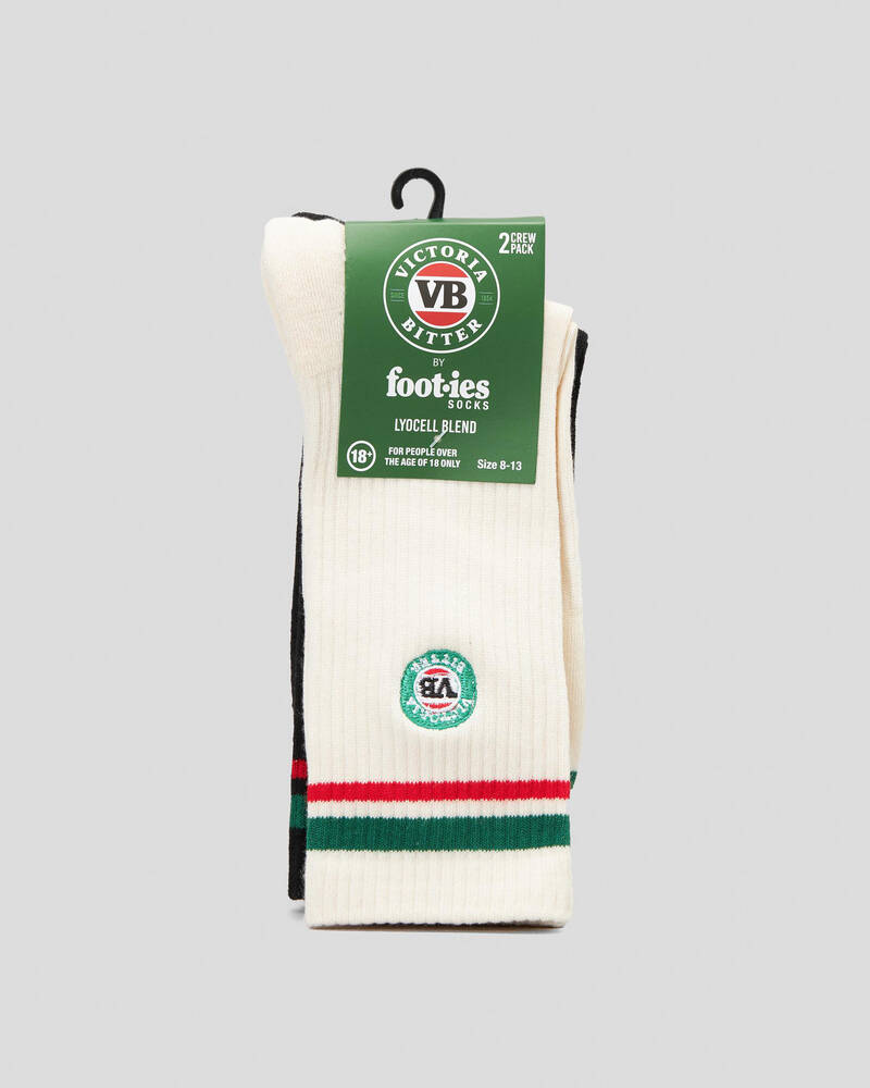 FOOT-IES VB Logo Sneaker Socks 2 Pack for Mens