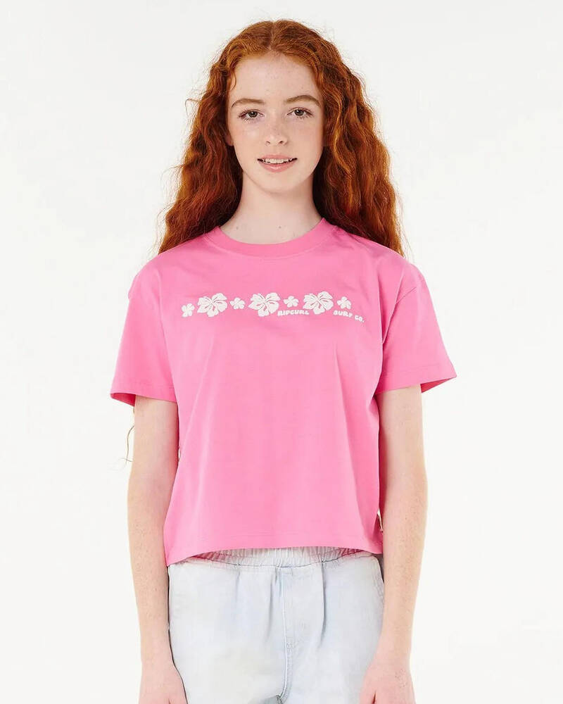 Rip Curl Girls' Neon Isles Cropped T-Shirt for Womens