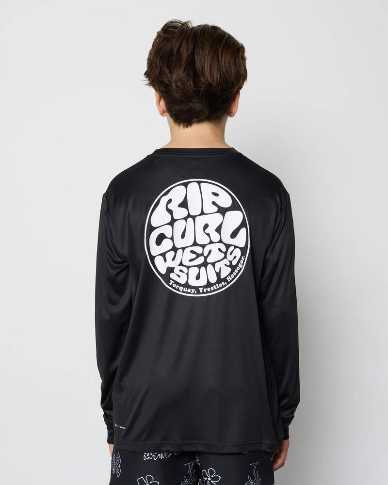 Rip Curl Boys' Icons Surflite Long Sleeve Rash Vest for Mens