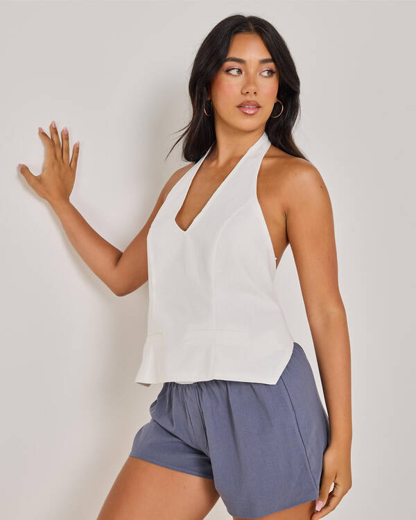 Mint Vanilla Jayda Halter Top for Womens