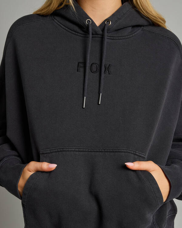 Fox Wordmark Fleece Pullover Hoodie for Womens
