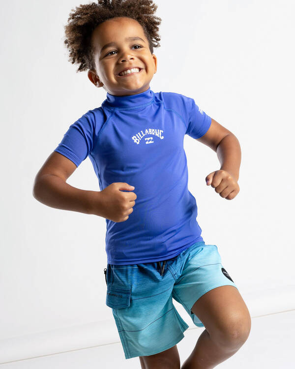 Billabong Toddlers' All Day Arch Short Sleeve Rash Vest for Mens