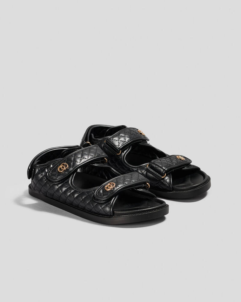 Ava And Ever Leo Quilted Slide Sandals for Womens