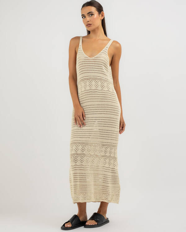 Rip Curl Sea Of Dreams Crochet Maxi Dress for Womens