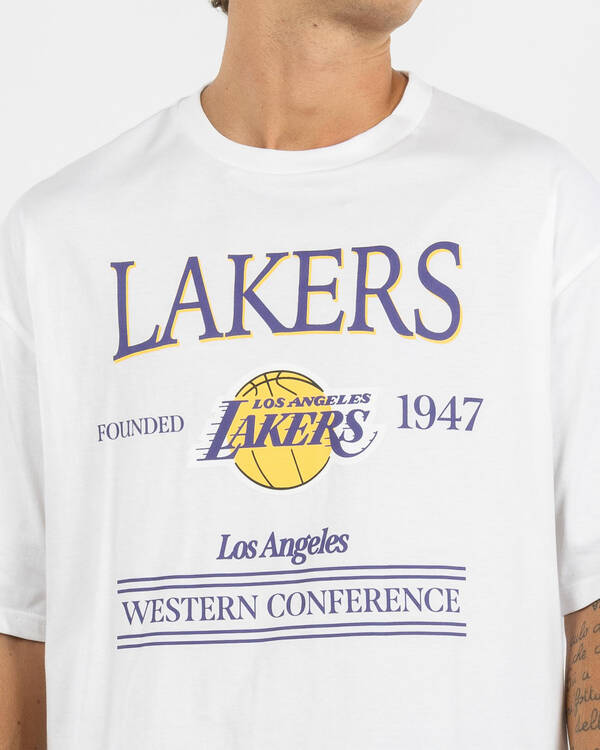New Era Los Angeles Lakers Conference Oversized T-Shirt for Mens