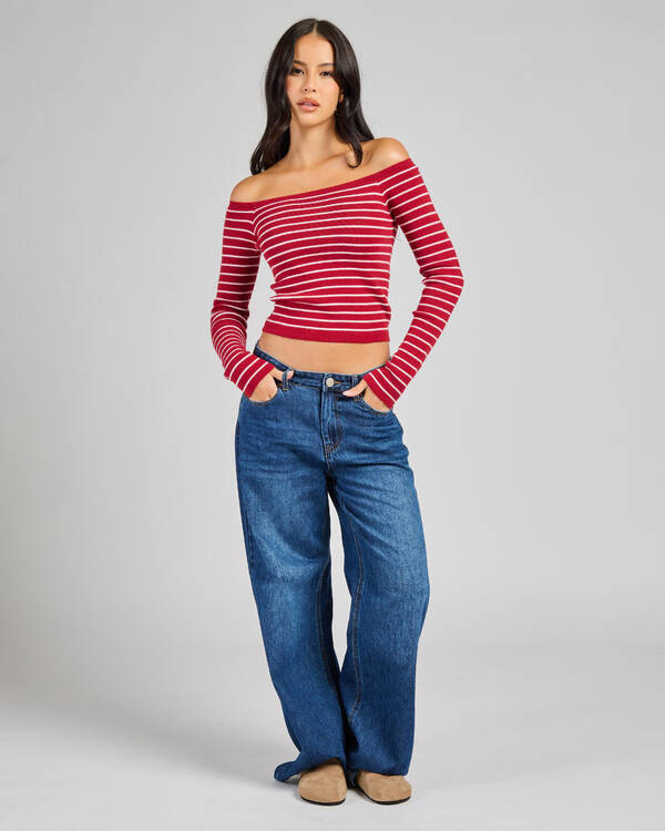 Ava And Ever Kimberly Off Shoulder Knit Top for Womens