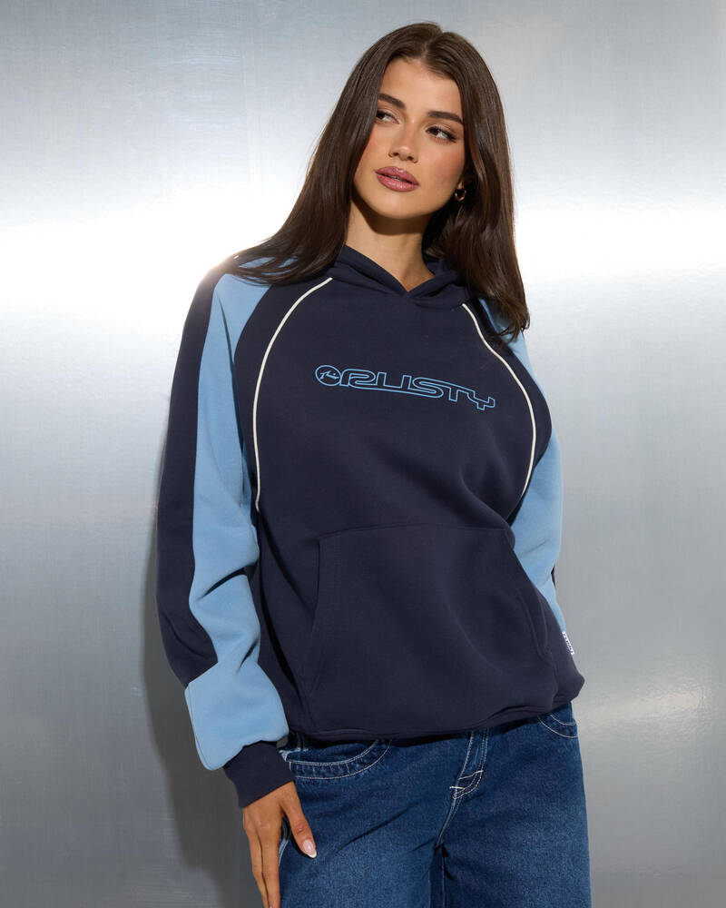 Rusty Black Space Oversized Hoodie for Womens