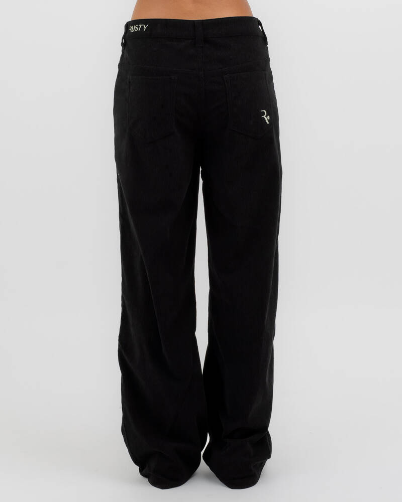 Rusty The Secret Low Rise Wide Leg Cord Pants for Womens
