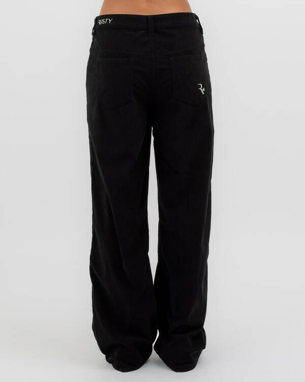 Rusty The Secret Low Rise Wide Leg Cord Pants for Womens