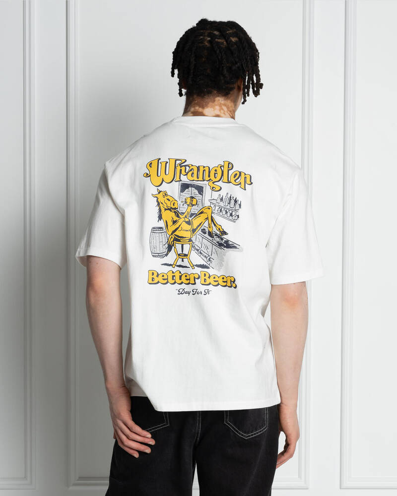 Wrangler Better Beer Load Off Slacker T-Shirt for Mens