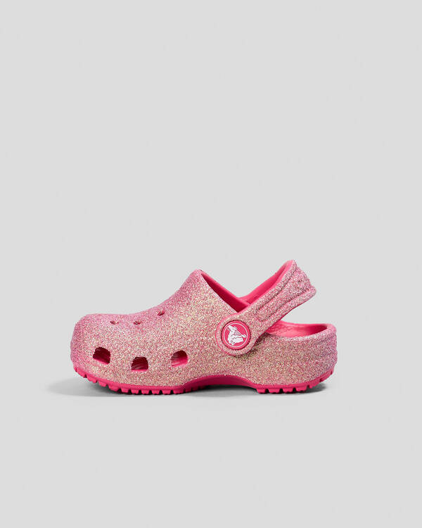 Crocs Toddlers' Classic Glitter Clogs for Unisex