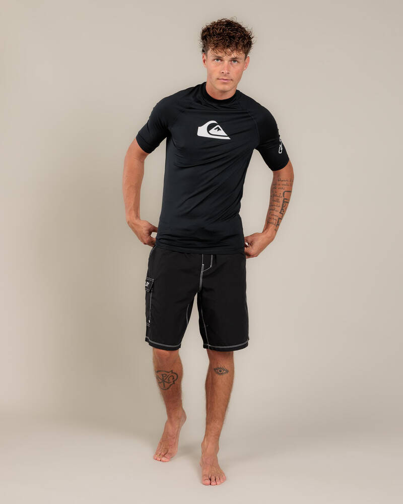 Quiksilver All Time Short Sleeve Rash Vest for Mens