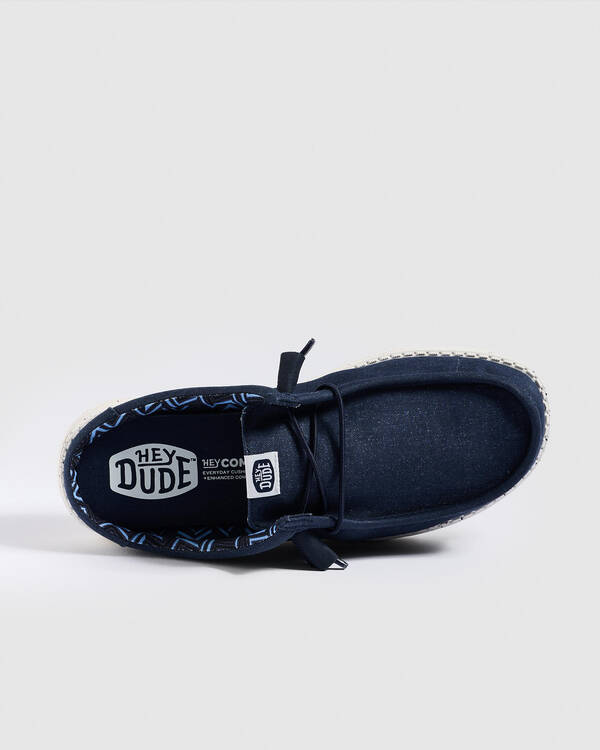 HEYDUDE Wally Slip Stretch Canvas Shoes for Mens