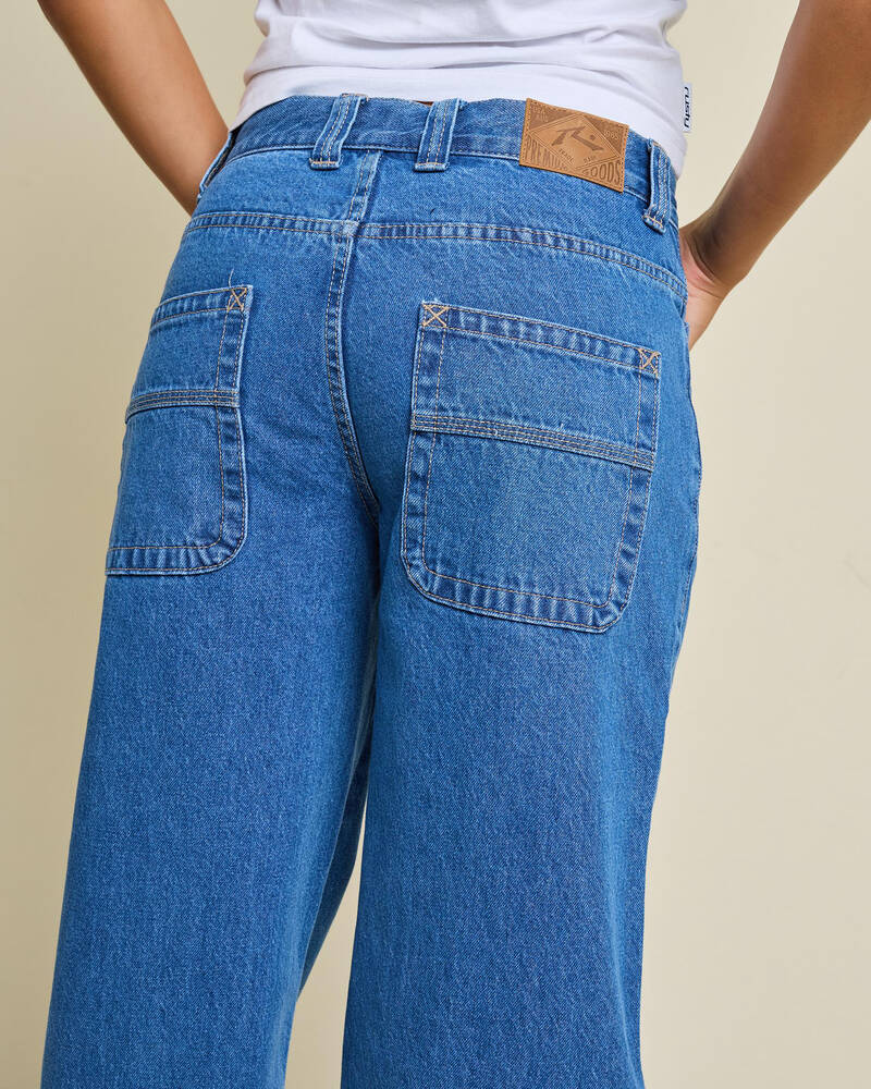 Rusty Wendy Wide Low Jeans for Womens