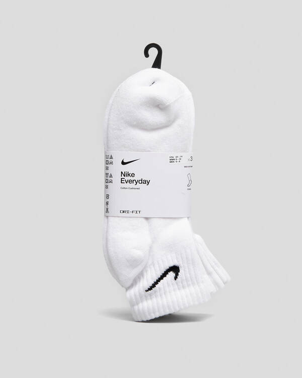 Nike Boys' Training Ankle Socks 3 Pack for Mens
