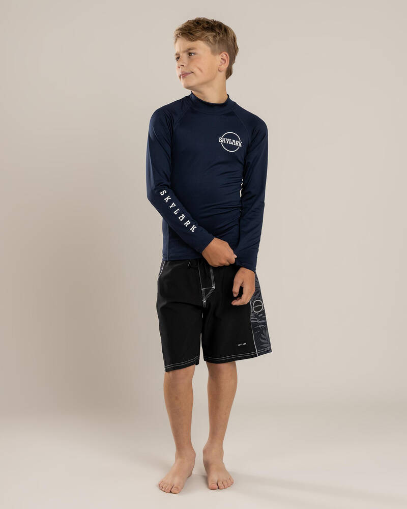 Skylark Boys' Immerse Long Sleeve Rash Vest for Mens