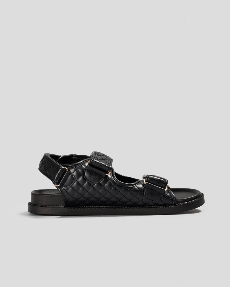 Ava And Ever Leo Quilted Slide Sandals for Womens