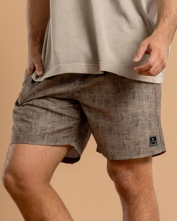 Lucid Encrypted Elastic Waist Shorts for Mens