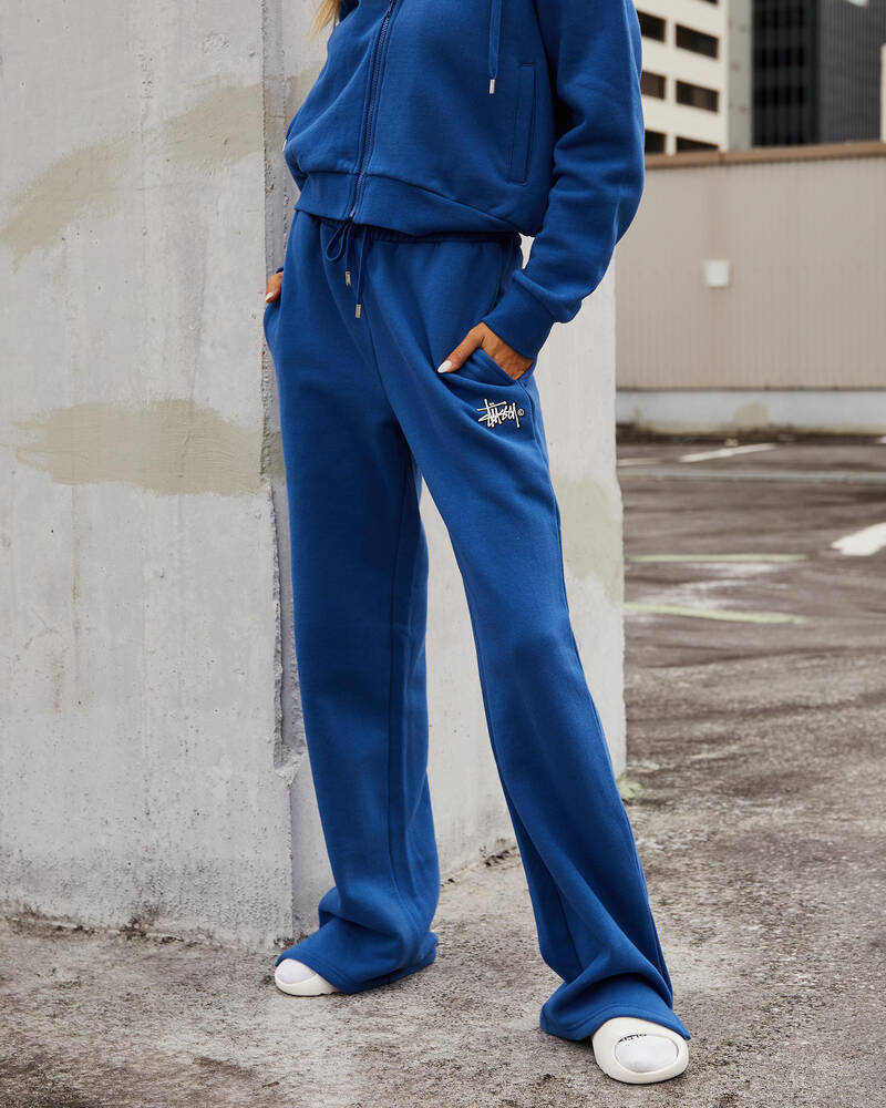 Stussy Stock Wide Leg Track Pants for Womens