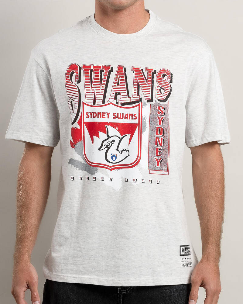 Mitchell & Ness Sydney Swans AFL Brush Off T-Shirt for Mens