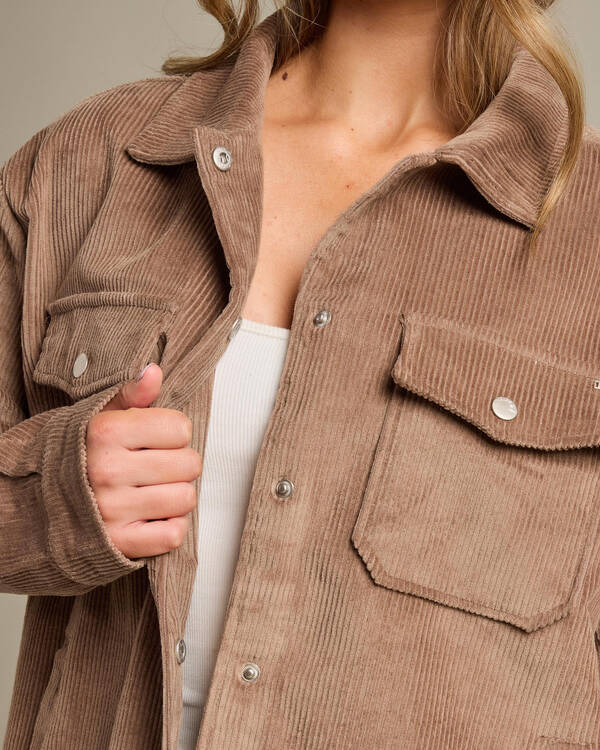 Ava And Ever Mila Cord Shacket for Womens