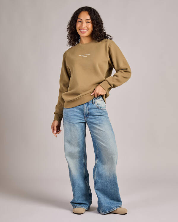 Rhythm Classic Crewneck Sweatshirt for Womens