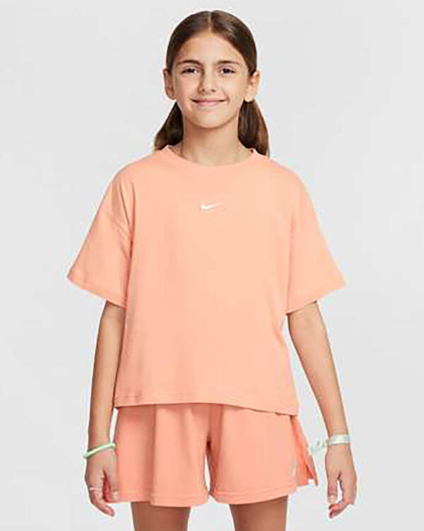 Nike Girls' Sportswear Essential Boxy T-Shirt for Womens