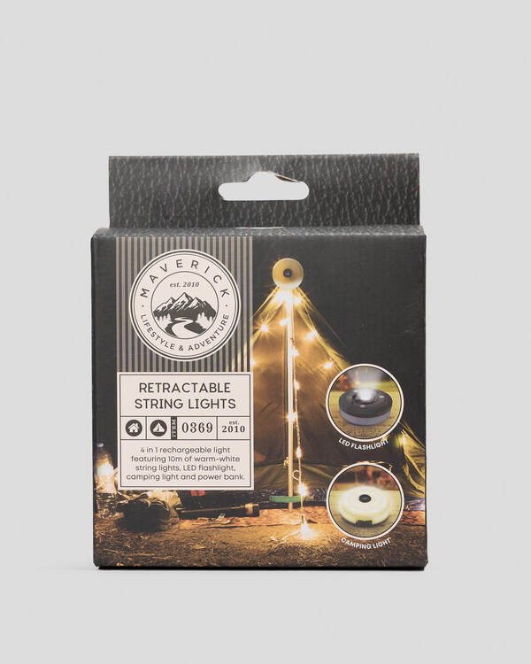 Get It Now Retractable 10M String Lights for Unisex