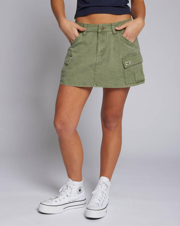 Rusty Brooks Twill Cargo Skirt for Womens