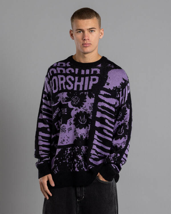 Worship Supplies Chico End Knit Sweatshirt for Mens