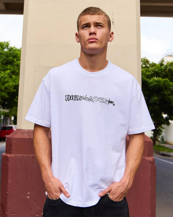 S-Double Script Stacked T-Shirt for Mens