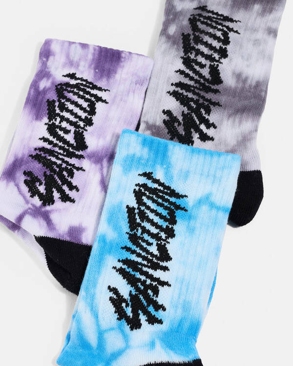 Sanction Boys' Tag Team Socks 3 Pack for Mens