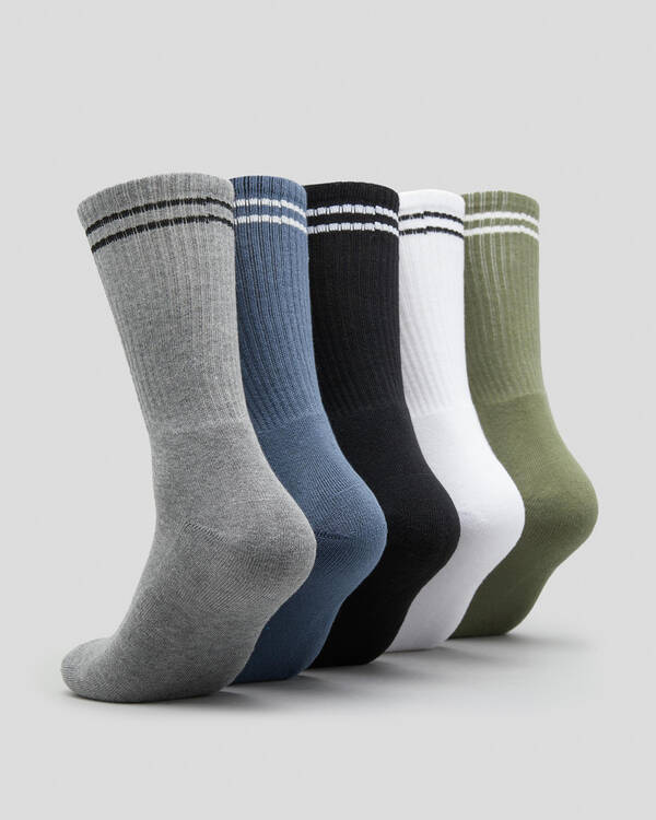 RVCA Union Socks 5 Pack for Mens