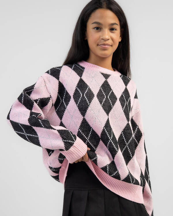 Ava And Ever Girls' Harvard Argyle Knit Jumper for Womens