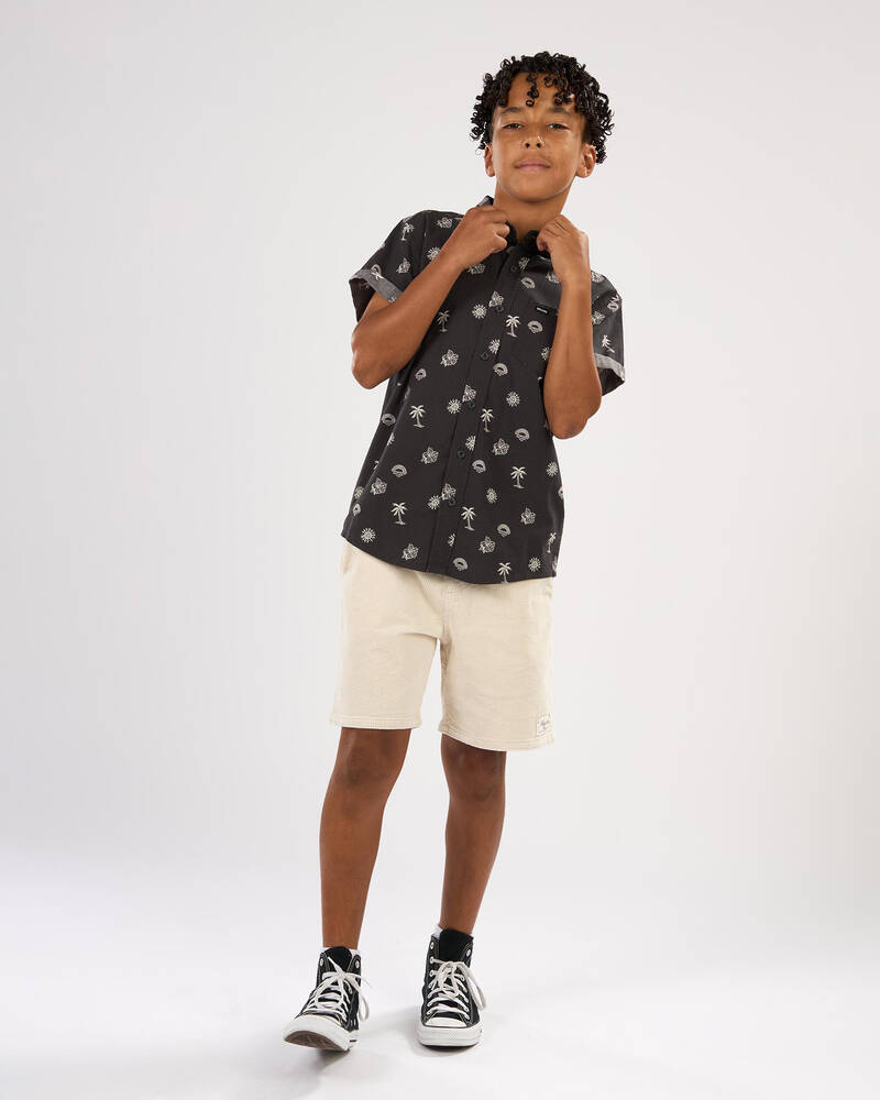 Rip Curl Boys' Sessions Short Sleeve Shirt for Mens