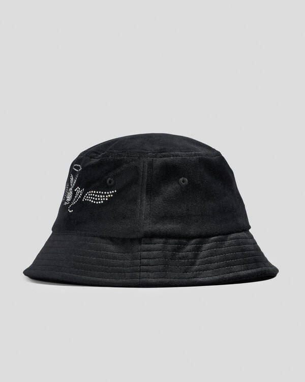 Playboy Bunny Angel Diamonte Bucket Hat for Womens